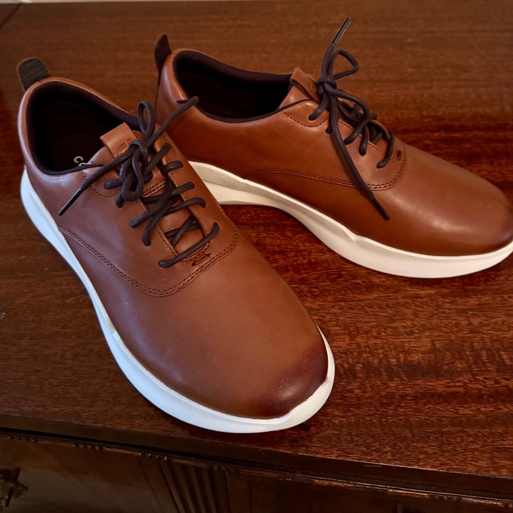 Cole Haan Men's Brown Leather Sneakers